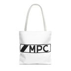 MPC Logo Tote Bag — Minimalist Black & White Music Producer Carryall