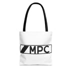 MPC Logo Tote Bag — Minimalist Black & White Music Producer Carryall
