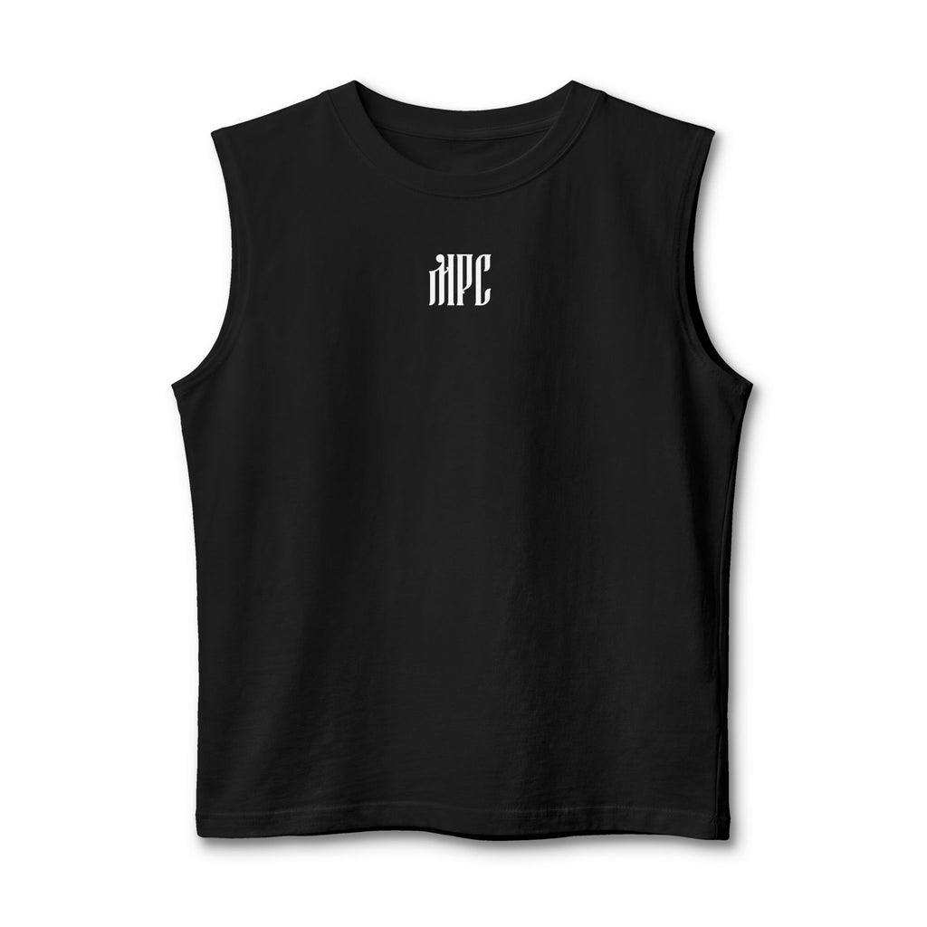 Gothic Monogram Muscle Tank — HPC Logo Sleeveless Shirt