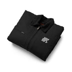 Duck Cloth Work Jacket — Black Durable Workwear Jacket with Small Chest Logo