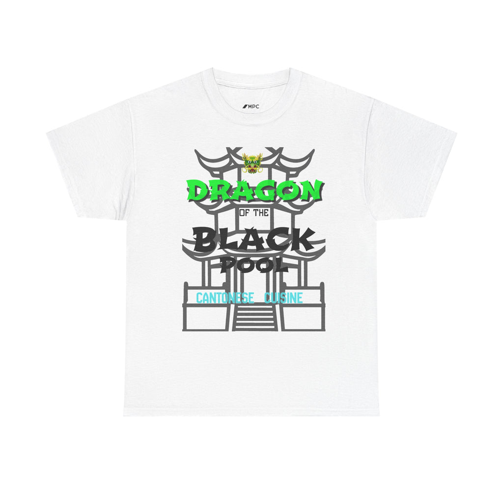 Dragon of the Black Pool Tee — Asian Temple Graphic T-Shirt