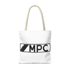 MPC Logo Tote Bag — Minimalist Black & White Music Producer Carryall