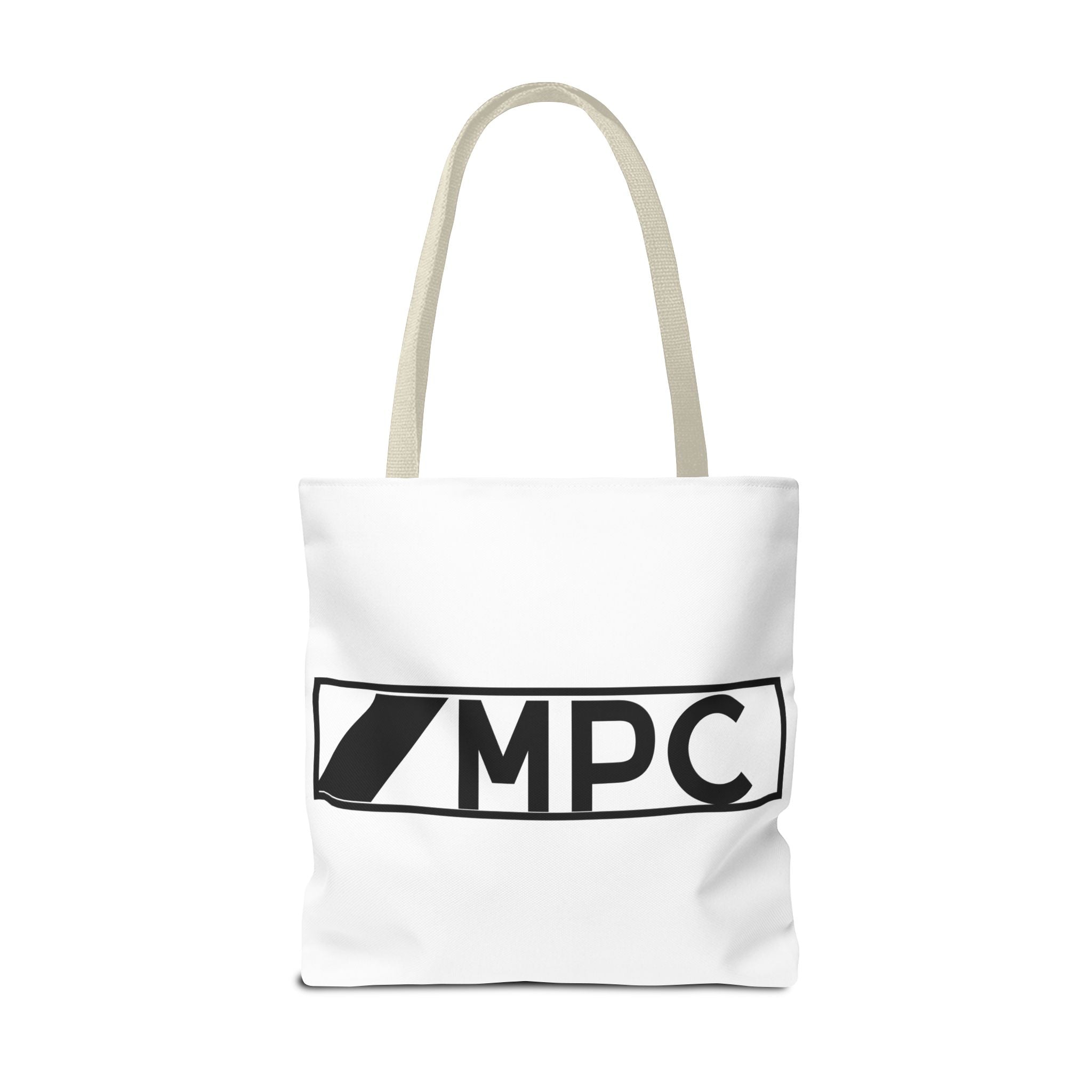 MPC Logo Tote Bag — Minimalist Black & White Music Producer Carryall