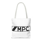 MPC Logo Tote Bag — Minimalist Black & White Music Producer Carryall