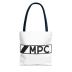 MPC Logo Tote Bag — Minimalist Black & White Music Producer Carryall