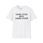 Game Over Man Game Over T-Shirt — Funny Retro Phrase Tee for Gamers & Humor Lovers