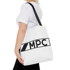 MPC Logo Tote Bag — Minimalist Black & White Music Producer Carryall