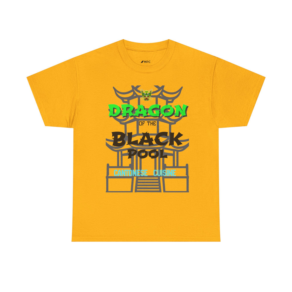 Dragon of the Black Pool Tee — Asian Temple Graphic T-Shirt