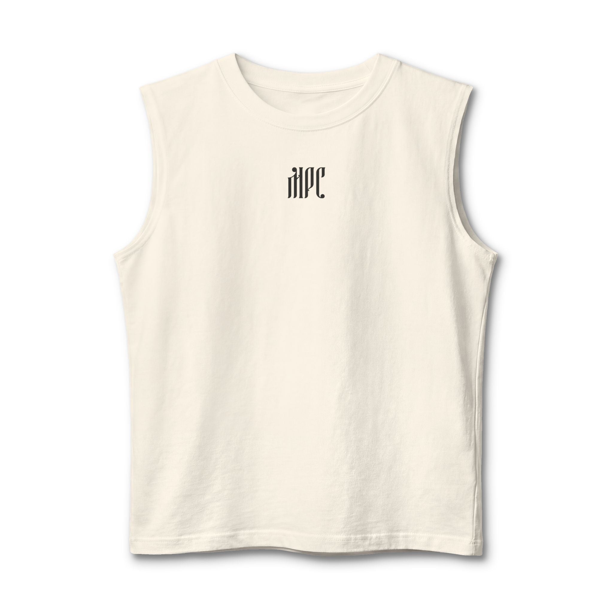 Gothic Monogram Muscle Tank — HPC Logo Sleeveless Shirt