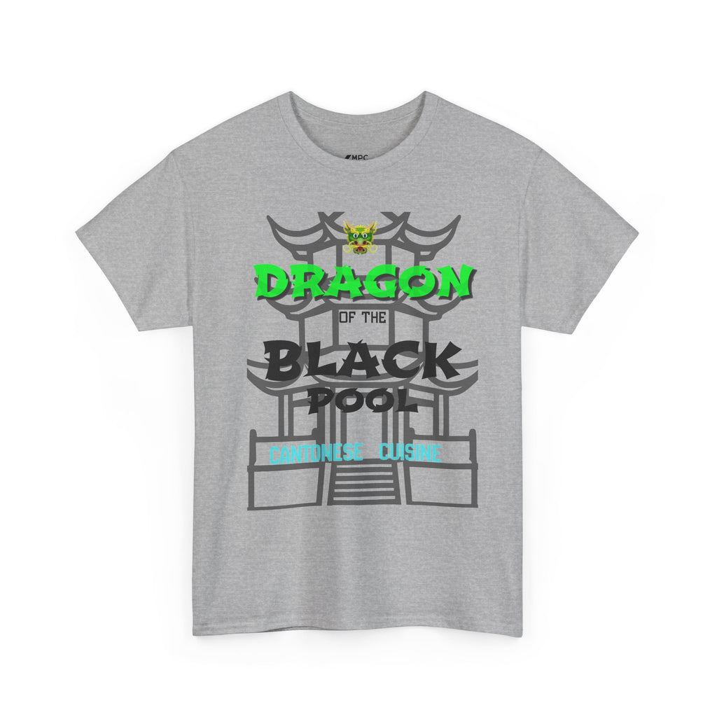 Dragon of the Black Pool Tee — Asian Temple Graphic T-Shirt