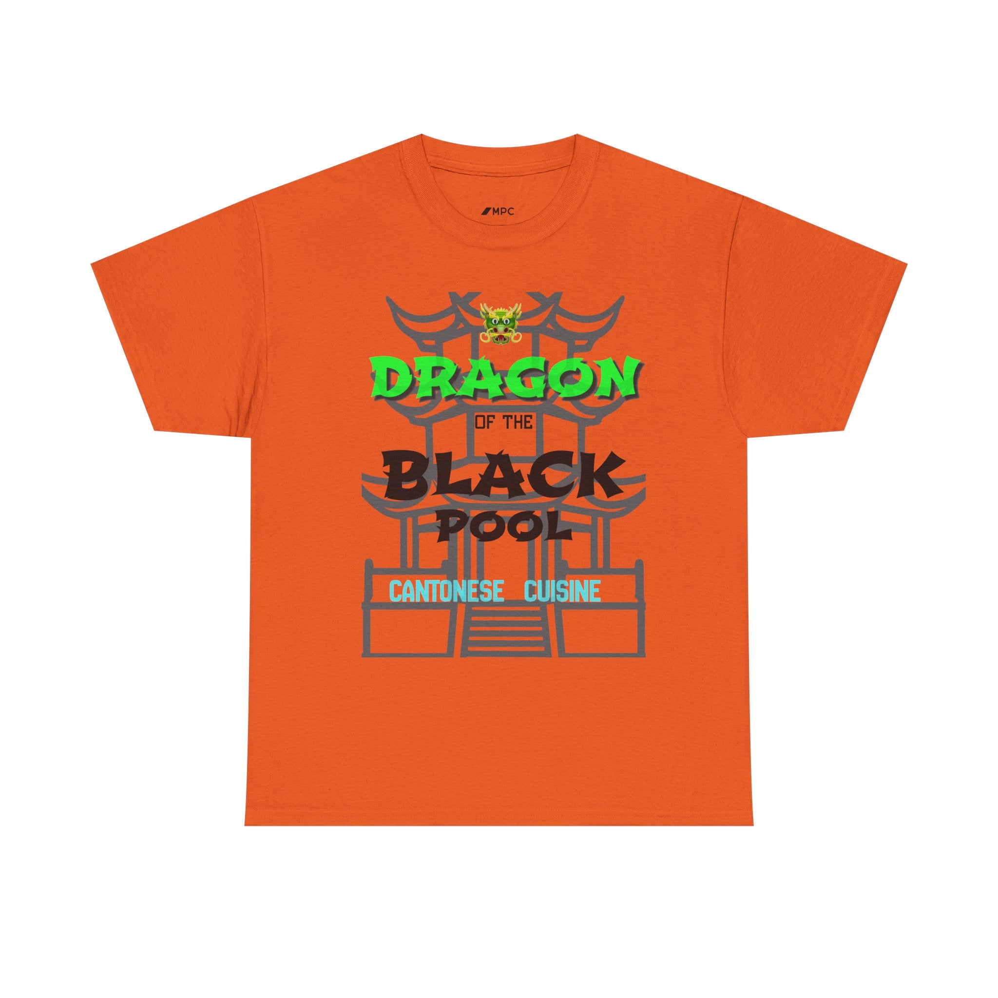 Dragon of the Black Pool Tee — Asian Temple Graphic T-Shirt