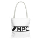 MPC Logo Tote Bag — Minimalist Black & White Music Producer Carryall