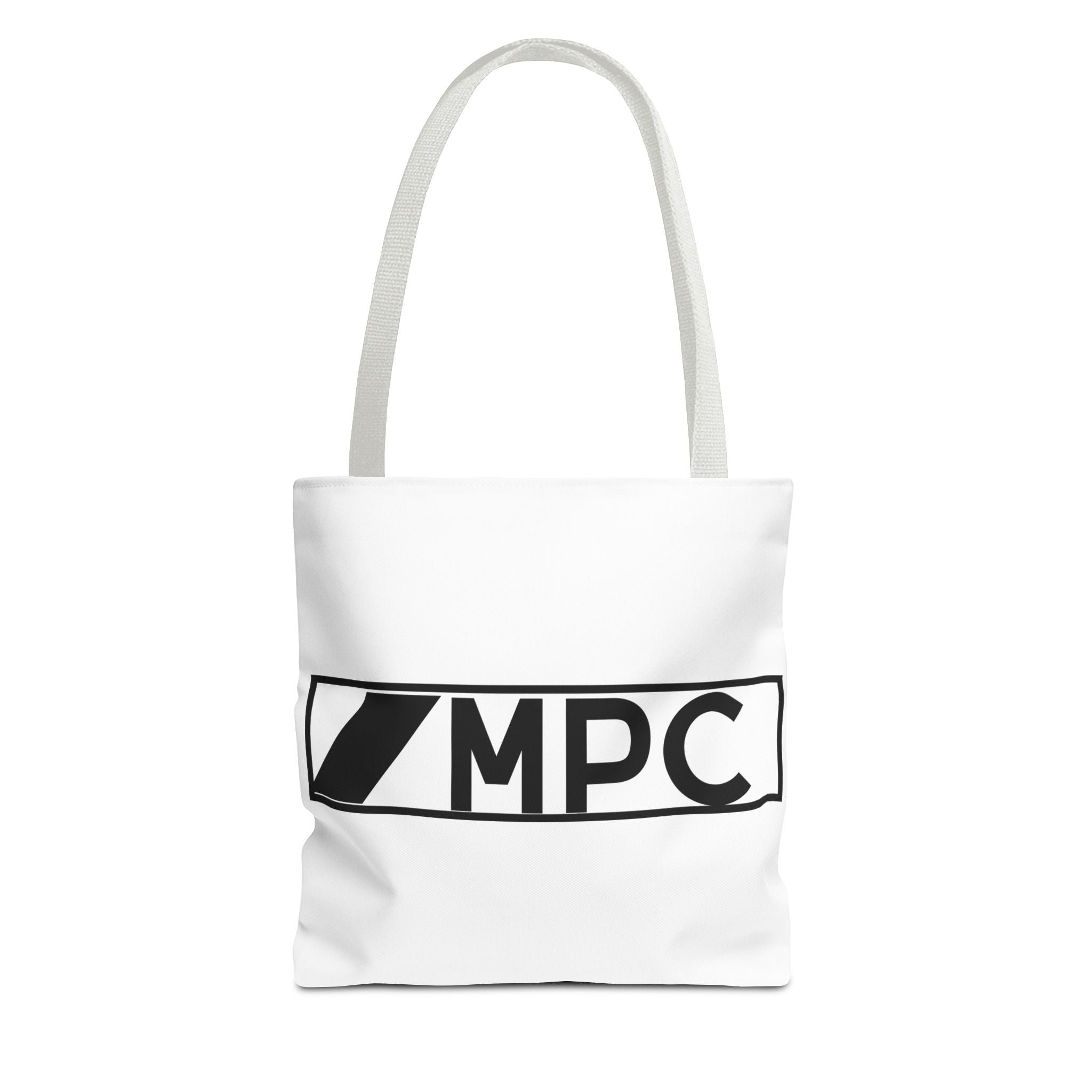MPC Logo Tote Bag — Minimalist Black & White Music Producer Carryall