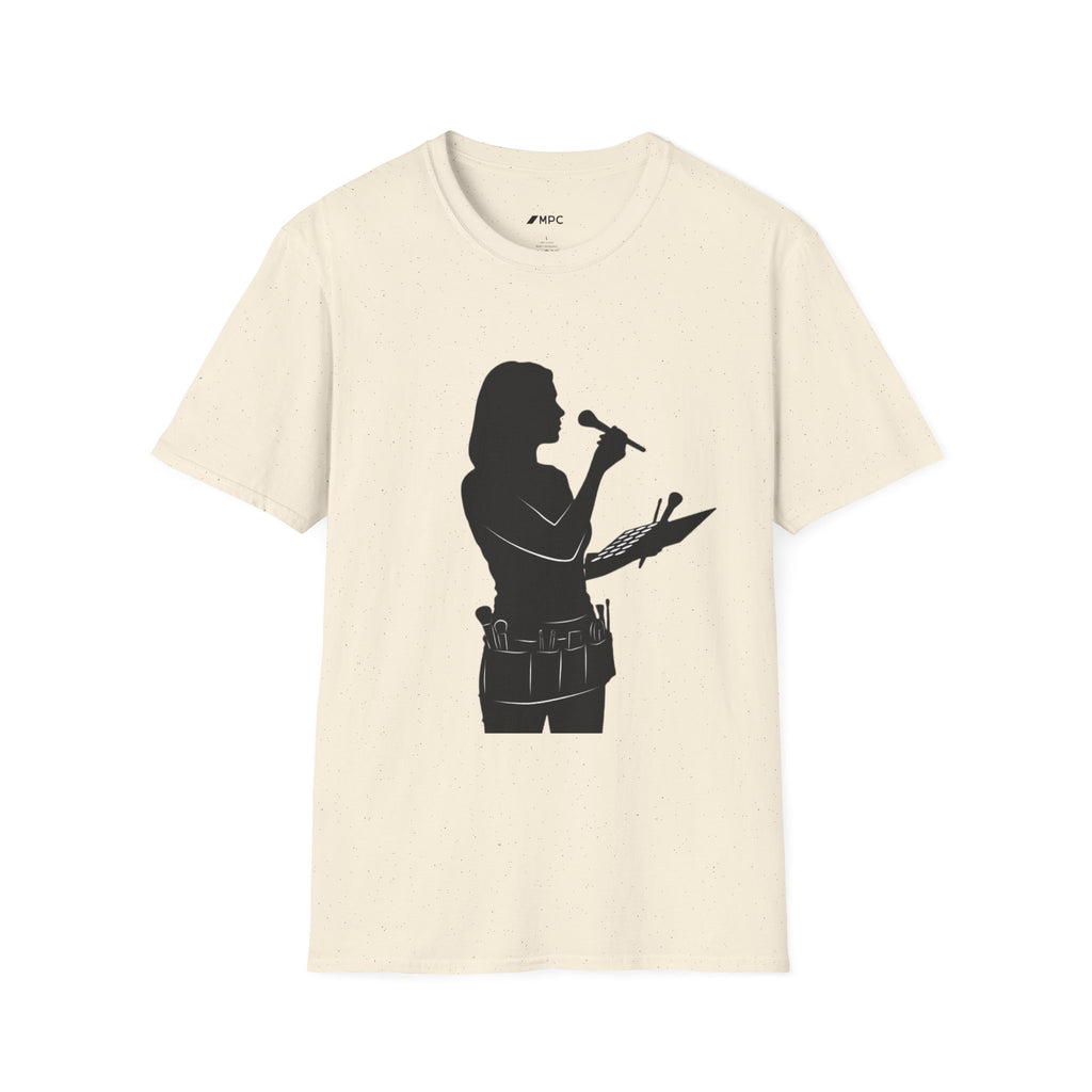 Make up Artist Silhouette T-Shirt — Vocalist Microphone Graphic Tee