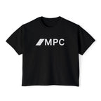 MPC Logo Women's Boxy Tee — Minimalist Graphic Crop T-Shirt