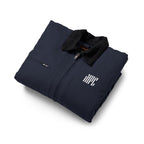 Duck Cloth Work Jacket — Black Durable Workwear Jacket with Small Chest Logo
