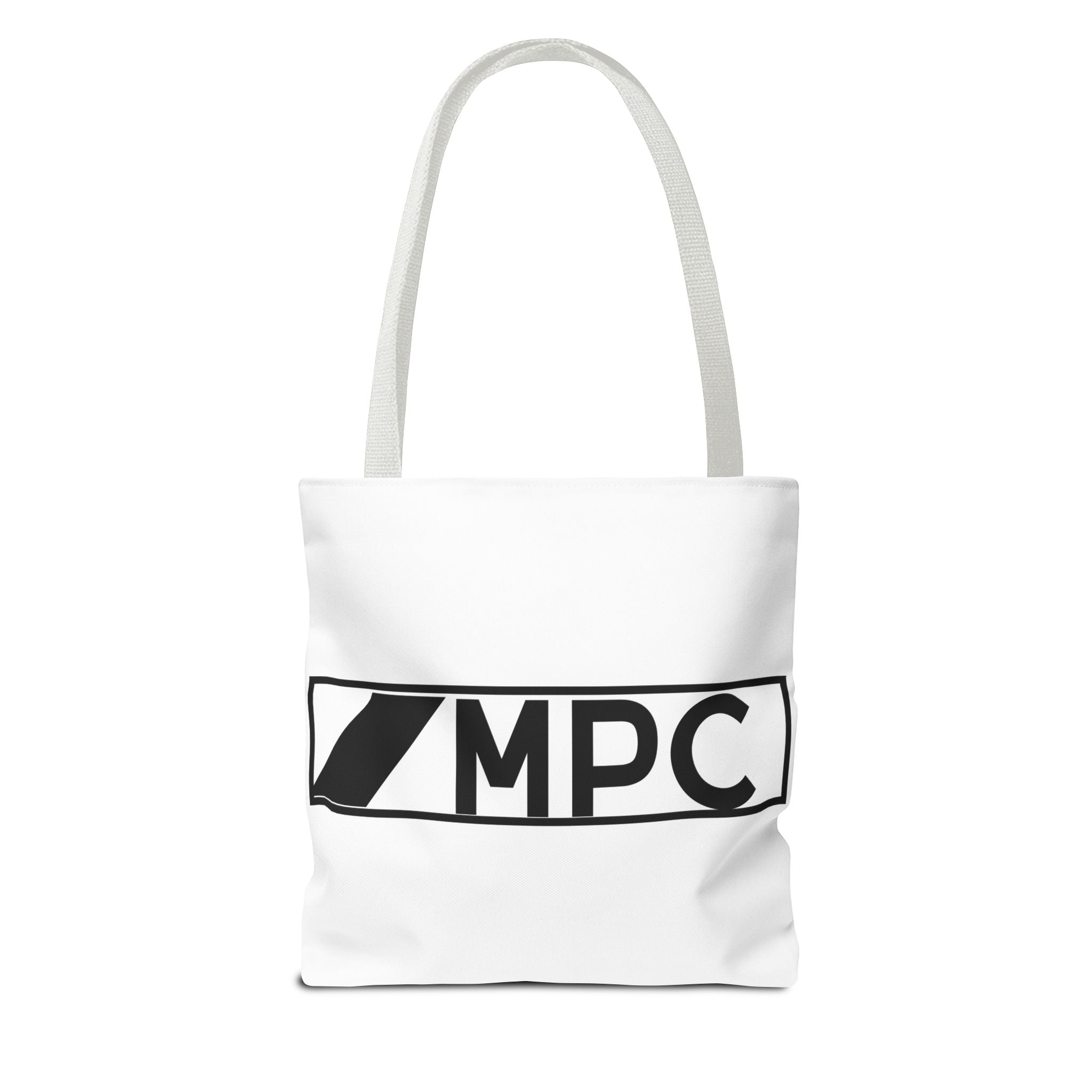 MPC Logo Tote Bag — Minimalist Black & White Music Producer Carryall
