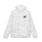 Windbreaker Jacket — White Camo with Gothic 'HPC' Back Logo