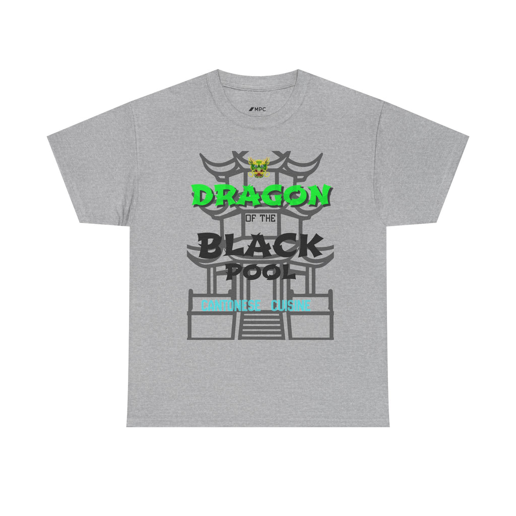 Dragon of the Black Pool Tee — Asian Temple Graphic T-Shirt