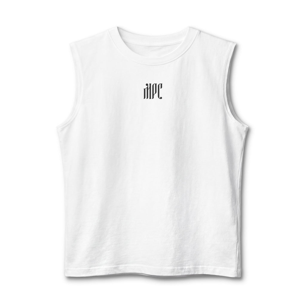 Gothic Monogram Muscle Tank — HPC Logo Sleeveless Shirt