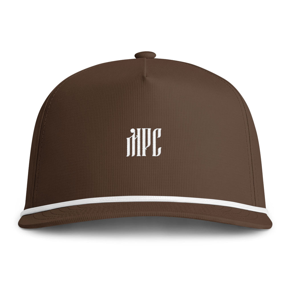 Sunwashed Rope Cap — Vintage Rope-Trim Baseball Hat with Embroidered Monogram