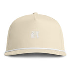 Sunwashed Rope Cap — Vintage Rope-Trim Baseball Hat with Embroidered Monogram