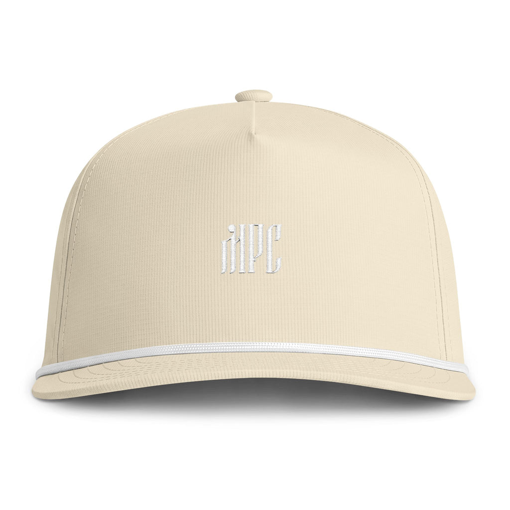 Sunwashed Rope Cap — Vintage Rope-Trim Baseball Hat with Embroidered Monogram