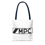 MPC Logo Tote Bag — Minimalist Black & White Music Producer Carryall