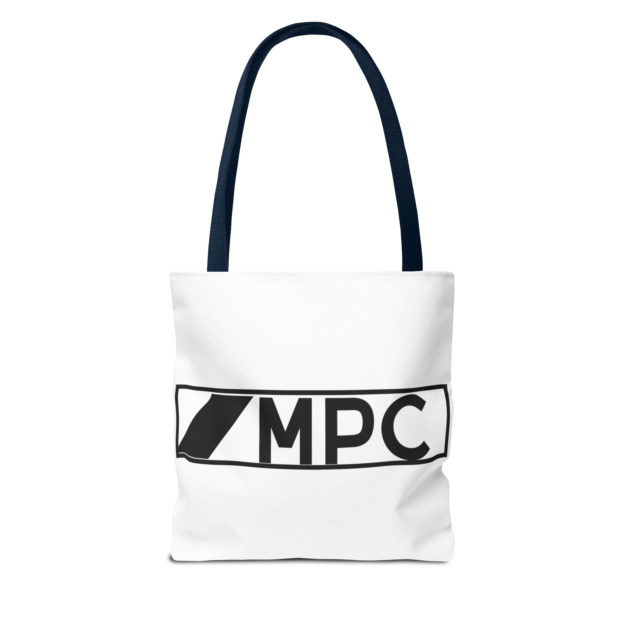MPC Logo Tote Bag — Minimalist Black & White Music Producer Carryall