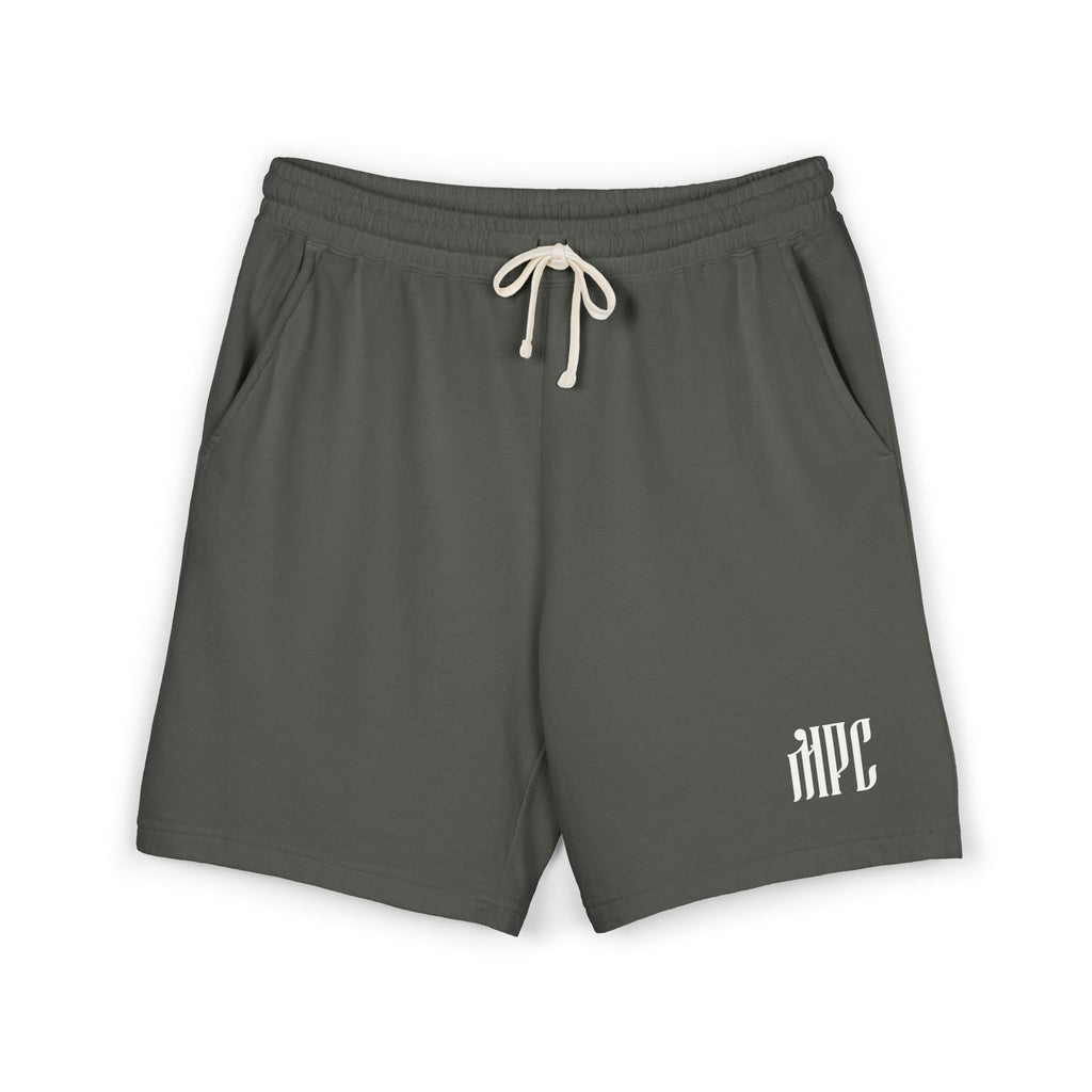 Lightweight Fleece Sweat Shorts — Minimal 'HPC' Logo Casual Lounge Shorts