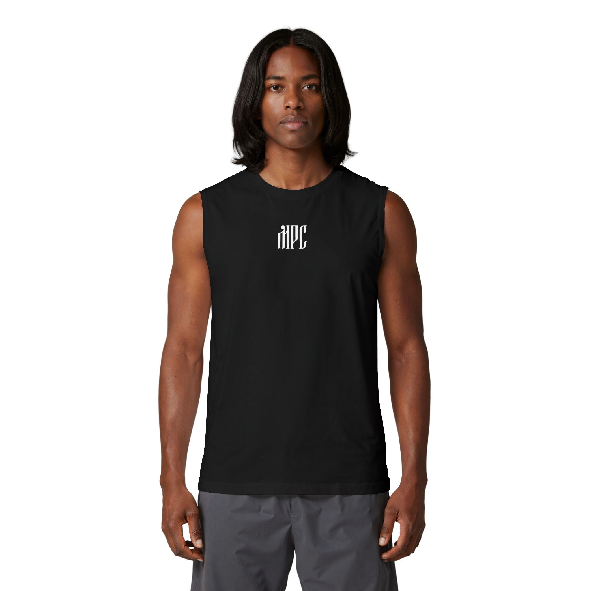 Gothic Monogram Muscle Tank — HPC Logo Sleeveless Shirt