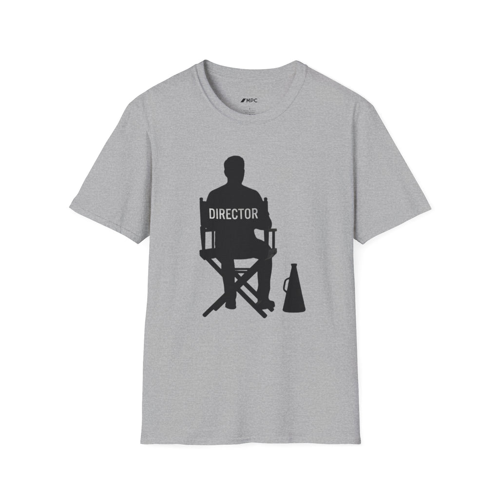 Director Chair T‑Shirt — Filmmaker Silhouette Tee