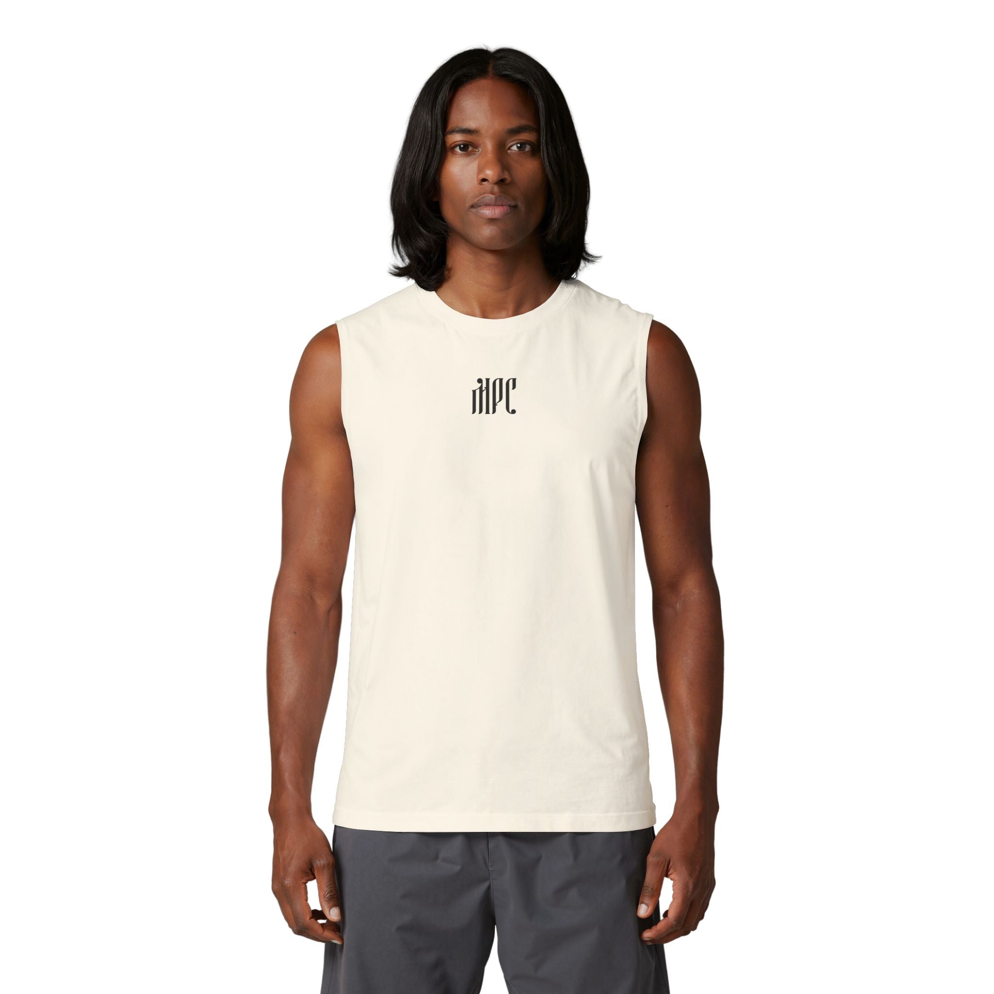 Gothic Monogram Muscle Tank — HPC Logo Sleeveless Shirt