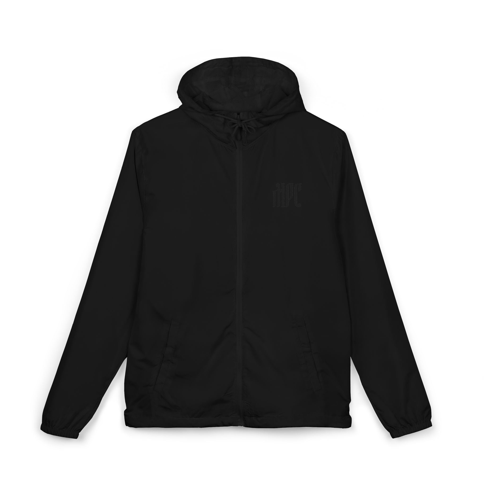 Windbreaker Jacket — White Camo Gothic "MPC" Logo