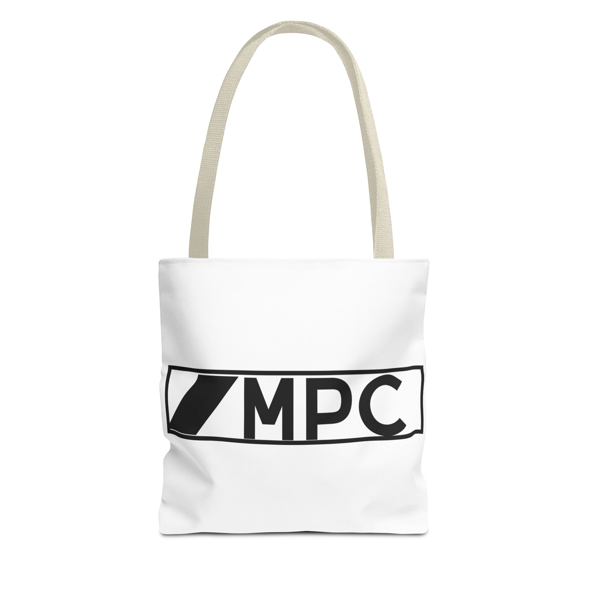MPC Logo Tote Bag — Minimalist Black & White Music Producer Carryall