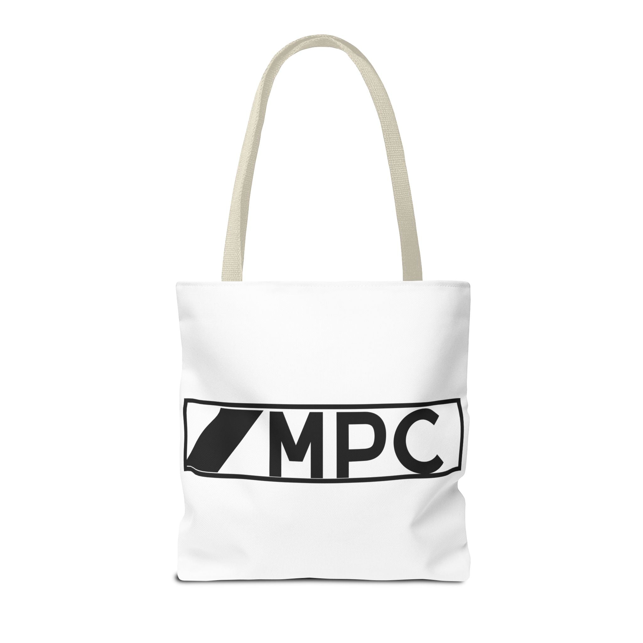 MPC Logo Tote Bag — Minimalist Black & White Music Producer Carryall