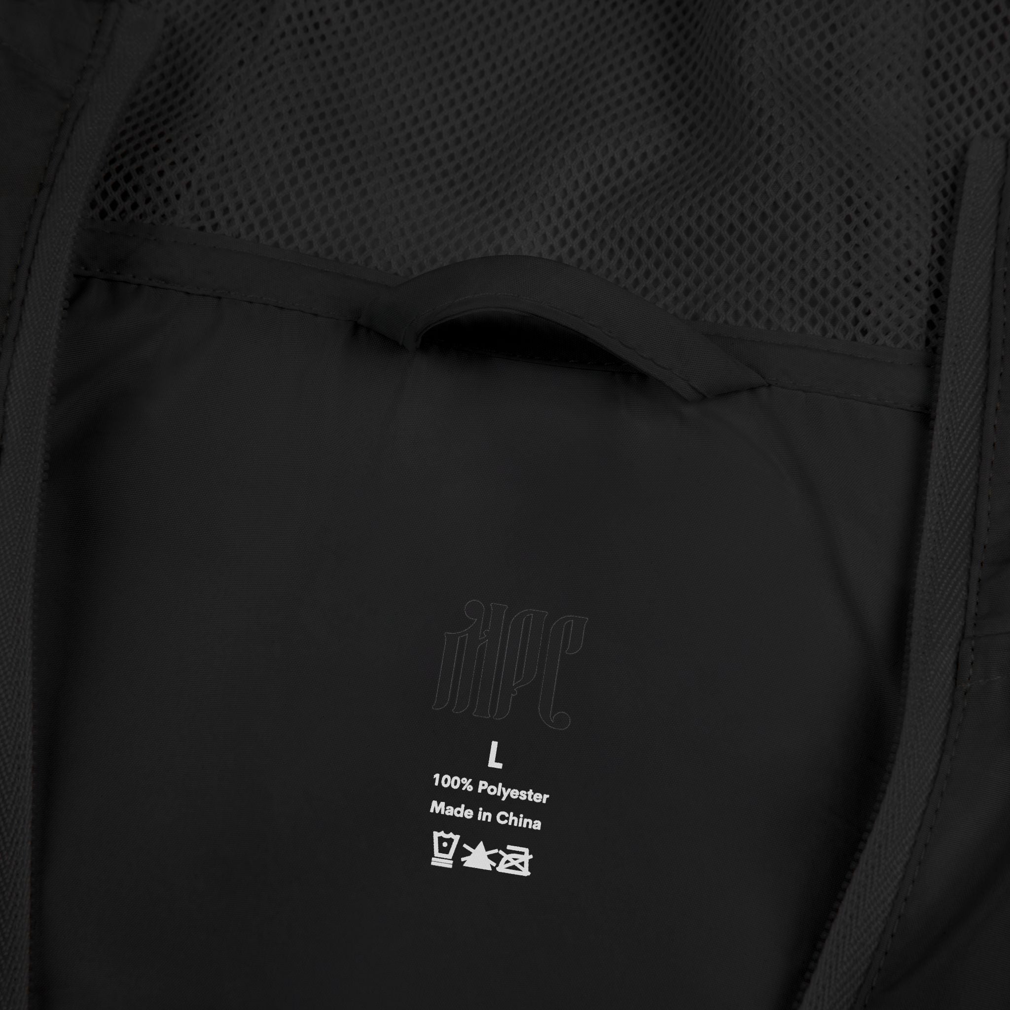 Windbreaker Jacket — White Camo Gothic "MPC" Logo