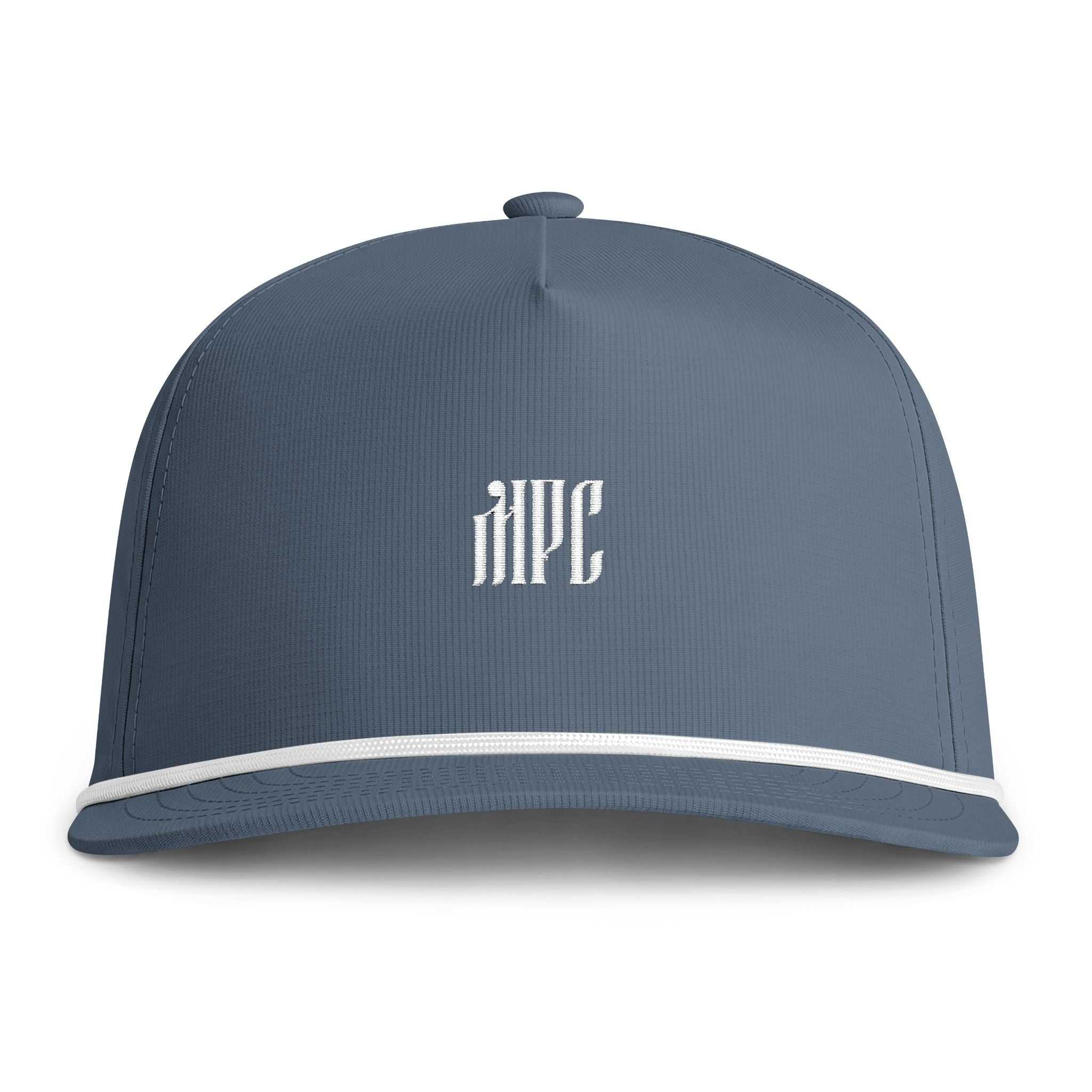 Sunwashed Rope Cap — Vintage Rope-Trim Baseball Hat with Embroidered Monogram
