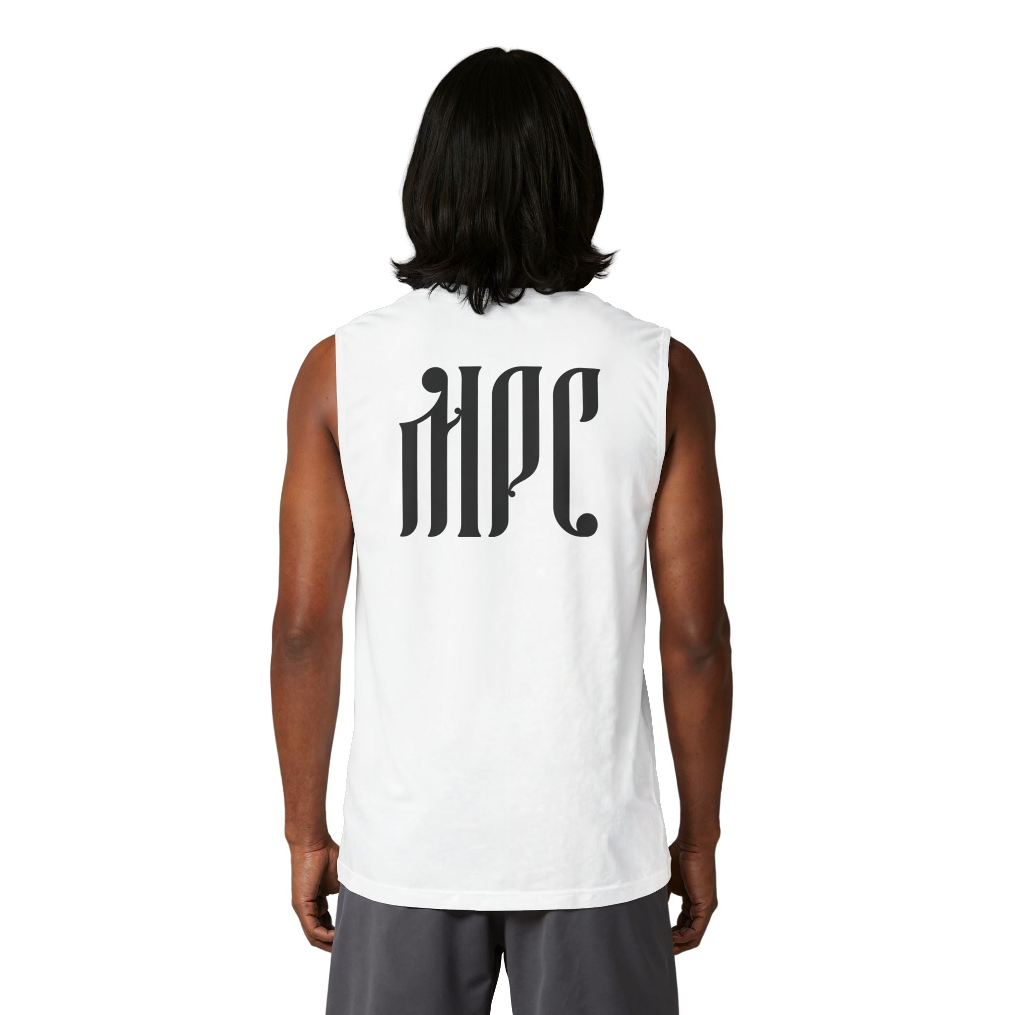 Gothic Monogram Muscle Tank — HPC Logo Sleeveless Shirt