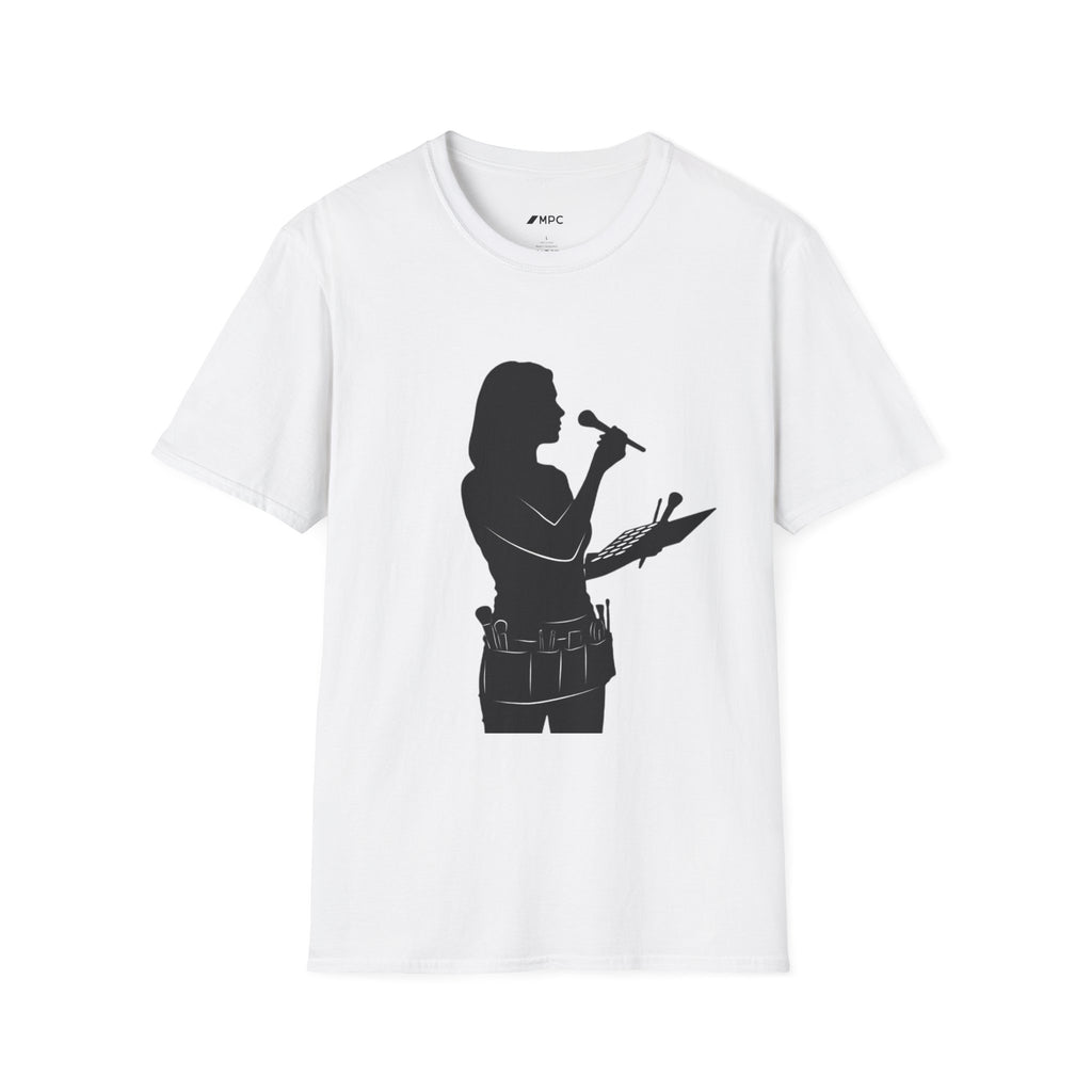 Make up Artist Silhouette T-Shirt — Vocalist Microphone Graphic Tee