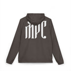 Windbreaker Jacket — White Camo Gothic "MPC" Logo