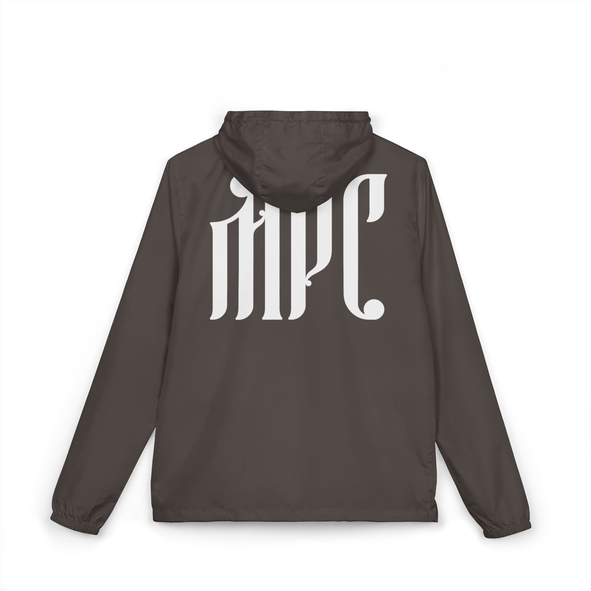 Windbreaker Jacket — White Camo Gothic "MPC" Logo
