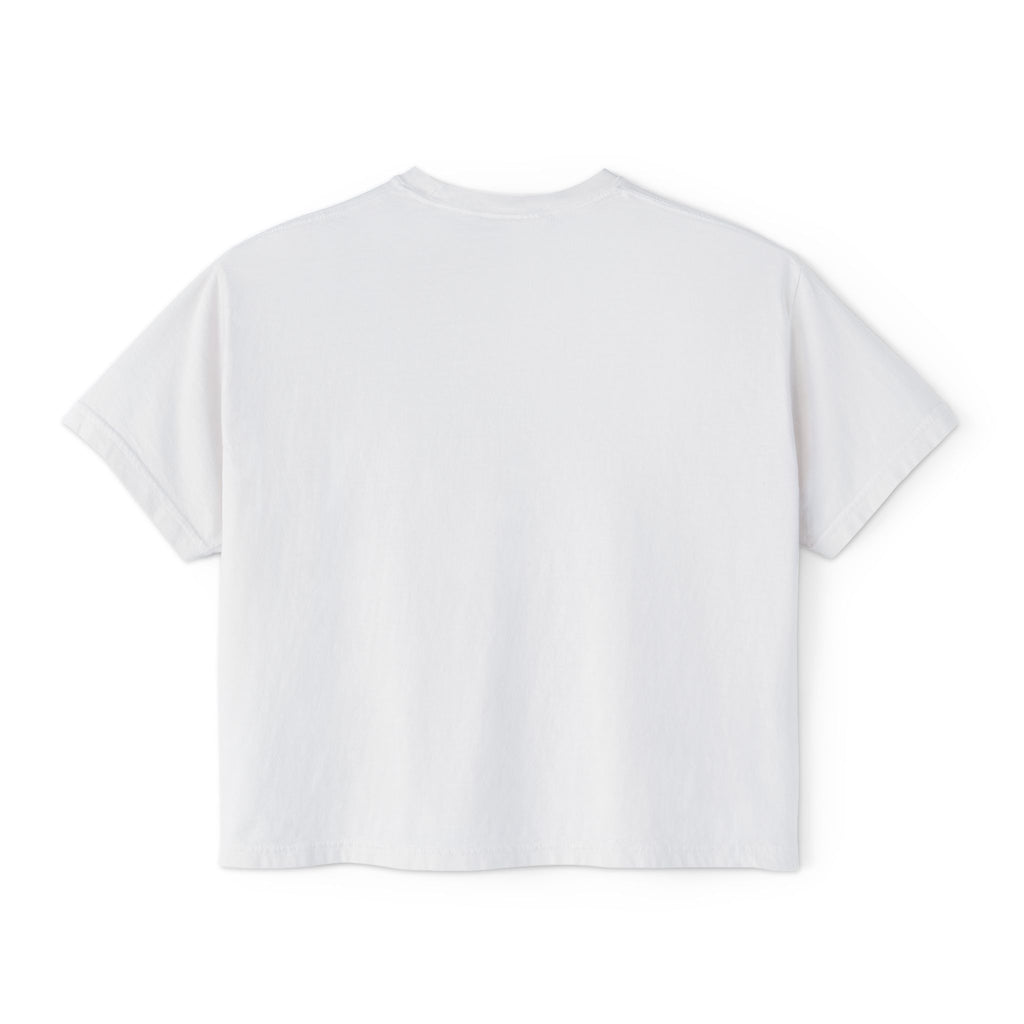 MPC Logo Women's Boxy Tee — Minimalist Graphic Crop T-Shirt