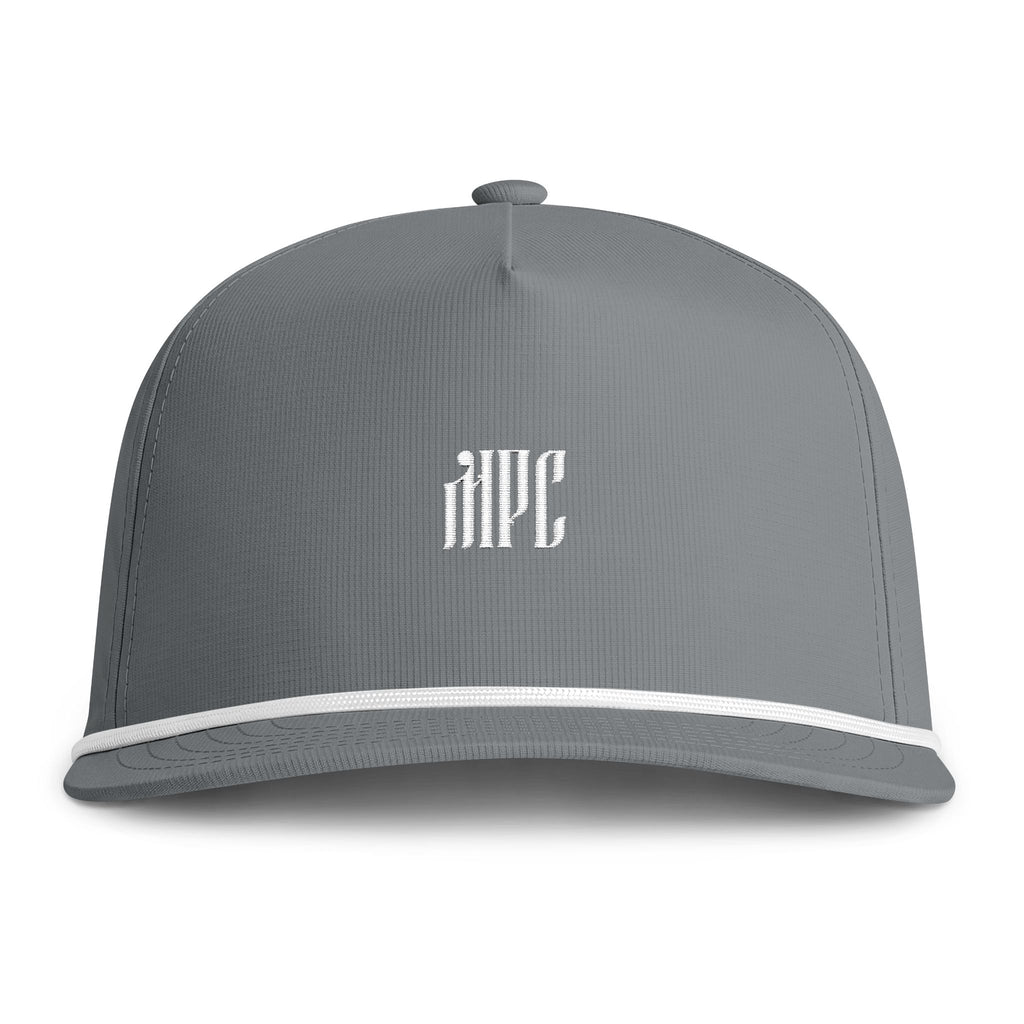 Sunwashed Rope Cap — Vintage Rope-Trim Baseball Hat with Embroidered Monogram