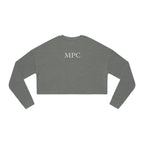 Cropped Sweatshirt - Monogram MPC Back Print, Cozy Casual Women's Crop Top
