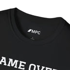 Game Over Man Game Over T-Shirt — Funny Retro Phrase Tee for Gamers & Humor Lovers