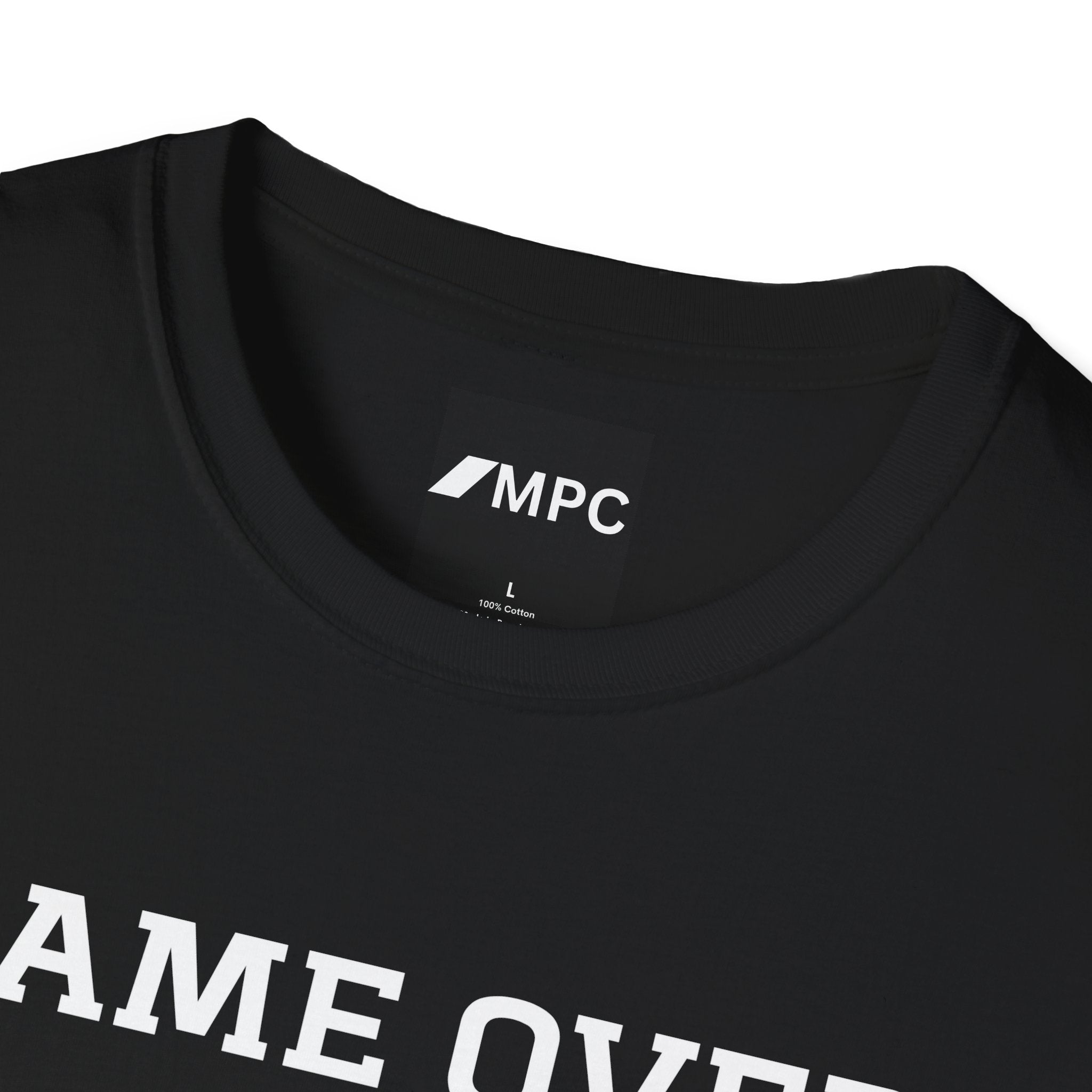 Game Over Man Game Over T-Shirt — Funny Retro Phrase Tee for Gamers & Humor Lovers