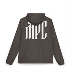 Windbreaker Jacket — White Camo with Gothic 'HPC' Back Logo
