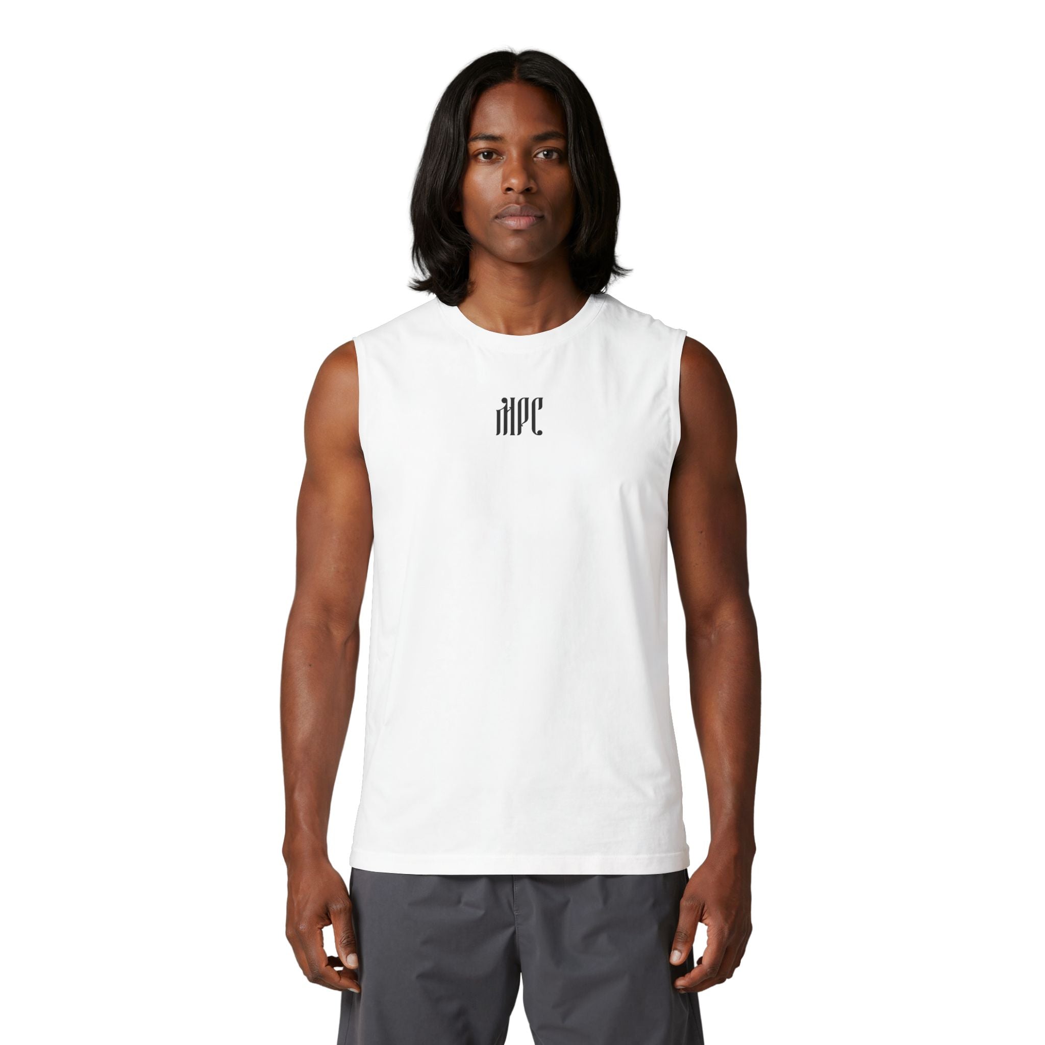 Gothic Monogram Muscle Tank — HPC Logo Sleeveless Shirt
