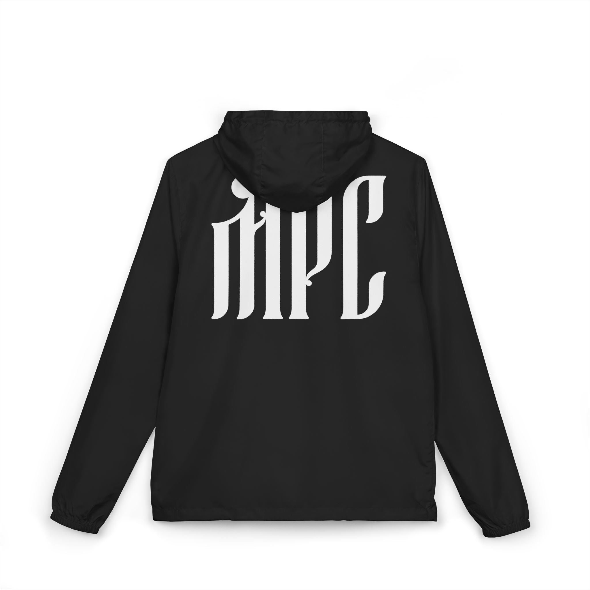 Windbreaker Jacket — White Camo with Gothic 'HPC' Back Logo